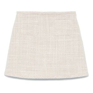 Theory Cream A-Line Mini Skirt for Work